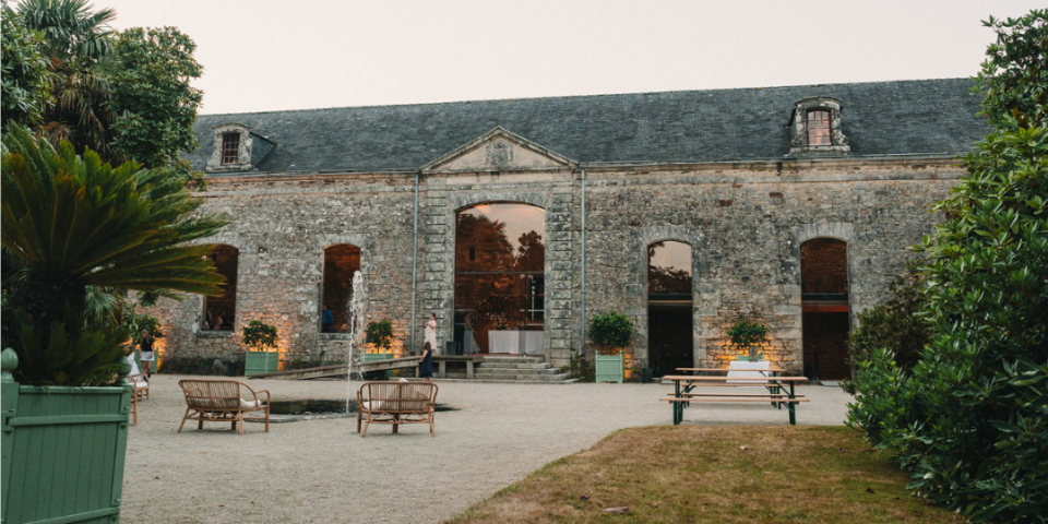 Vue d'extérieure de l’Orangerie de Lanniron